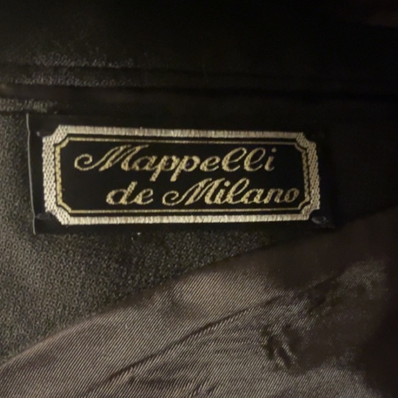 Men’s Black 2 piece suit (or sold separately if so wanted) By Mappelli De Milano - Picture 5 of 13